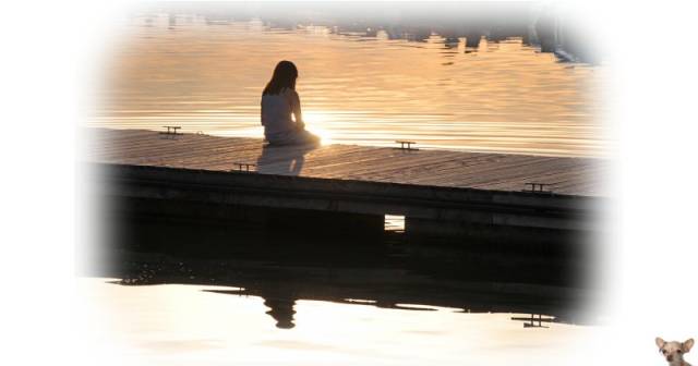 Sitting on Boat Dock