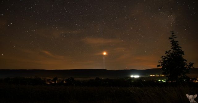 Planet Mars on the Horizon